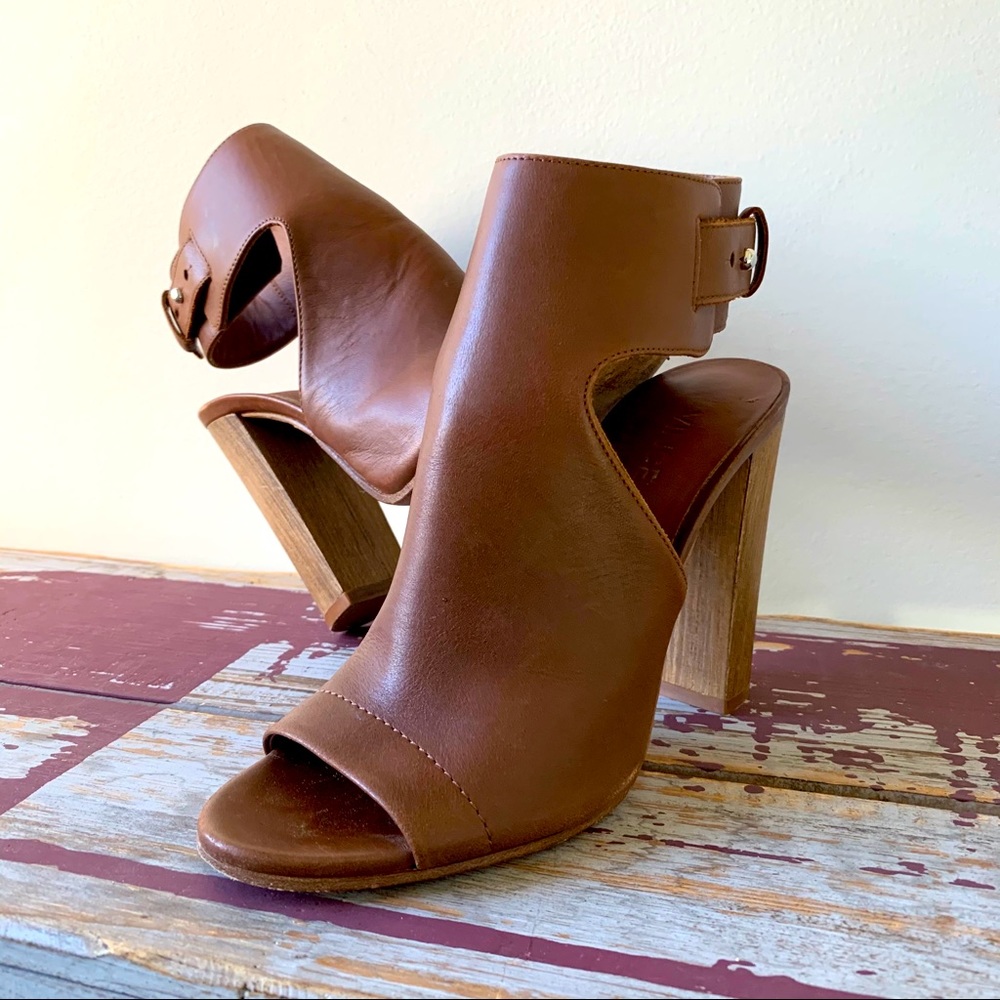 Vince Peep Toe Bootie with Ankle Strap, 35